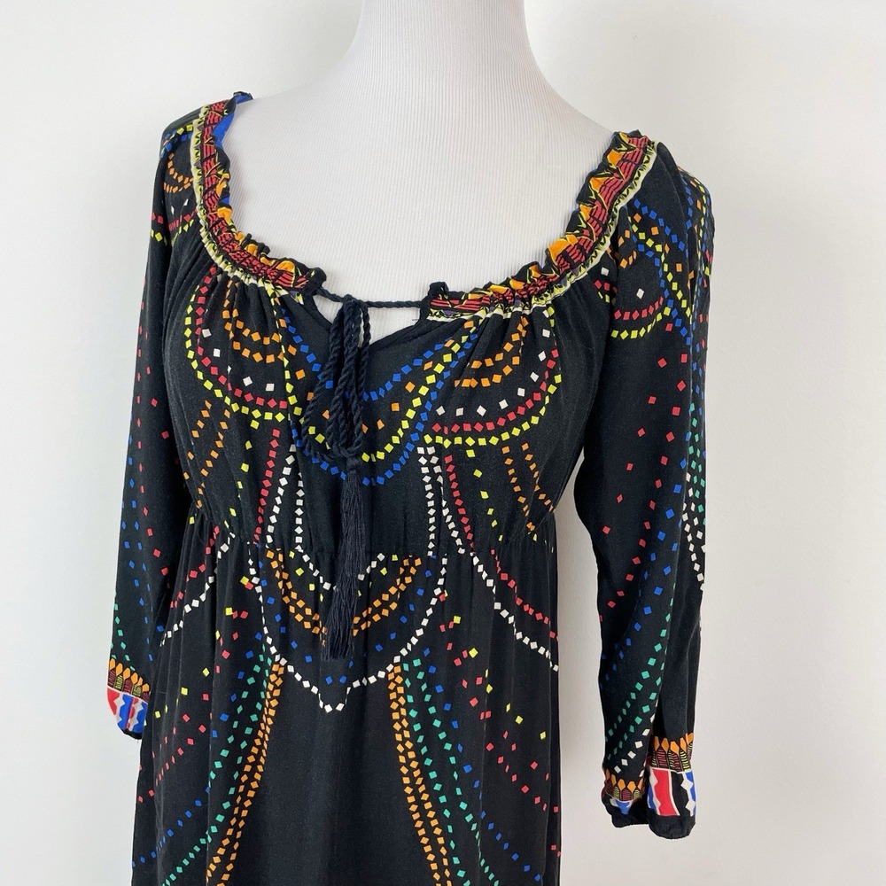 Flying Tomato Women Boho Indie Cottage Tribal Maxi Dress Medium Hippie Trad Wife - Picture 3 of 7